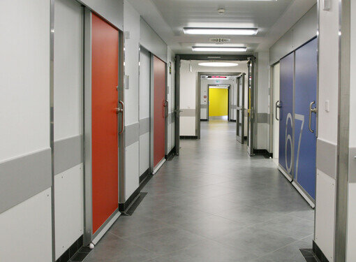 Doors for hygienic environments
