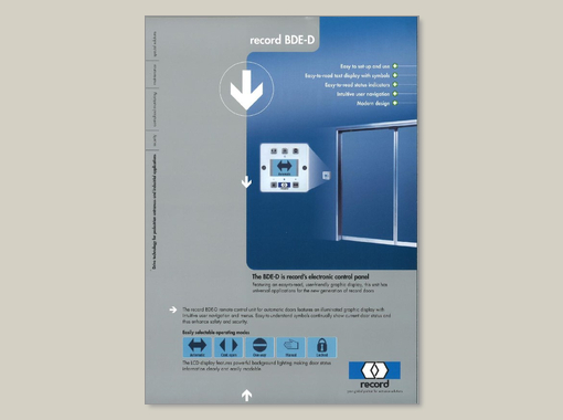 record BDE-D datasheet